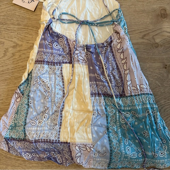 Multi-Color Patchwork Mini Dress- XS, NEW - Picture 10 of 11